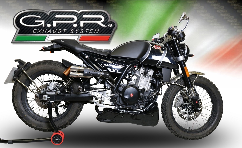 Pot echappement compatible avec F.B. Mondial Hps 300 Pagani 2021-2022, F205, Échappement légal, homologué,silencieux avec db killer amovible et tuyau de liaison spécifique 