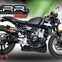Pot echappement compatible avec F.B. Mondial Hps 300 Pagani 2021-2022, F205, Échappement légal, homologué,silencieux avec db killer amovible et tuyau de liaison spécifique 