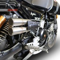 Pot echappement compatible avec F.B. Mondial Hps 300 Pagani 2021-2022, F205, Échappement légal, homologué,silencieux avec db killer amovible et tuyau de liaison spécifique 