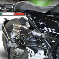 Pot echappement compatible avec F.B. Mondial Hps 300 Pagani 2021-2022, F205, Échappement légal, homologué,silencieux avec db killer amovible et tuyau de liaison spécifique 