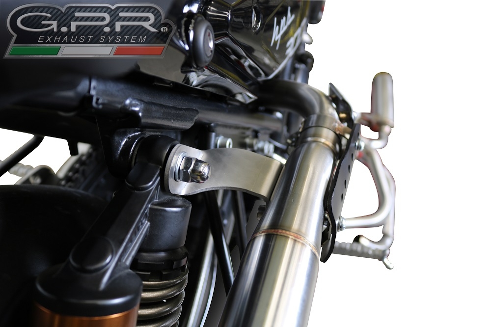 Pot echappement compatible avec F.B. Mondial Hps 300 Pagani 2021-2022, F205, Échappement légal, homologué,silencieux avec db killer amovible et tuyau de liaison spécifique 