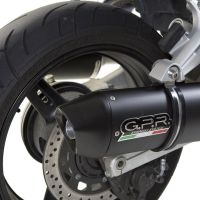 Pot echappement compatible avec Yamaha Fjr 1300 2001-2005, Furore Nero, Paire de pot d'échappement homologuées, livrées avec db killer amovible et raccords spécifiques 