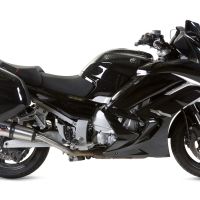 GPR pot echappement compatible avec Yamaha Fjr 1300 2017-2020, New Grand Prix Evo Titanium, Paire de pot d'échappement homologuées, livrées avec db killer amovible et raccords spécifiques 