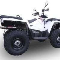 Pot echappement compatible avec Polaris Sportsman 550 XP 2011-2016, Deeptone Atv, Échappement légal, homologué,silencieux avec db killer amovible 