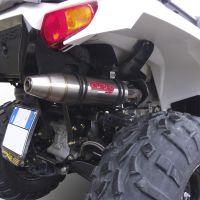 Pot echappement compatible avec Polaris Predator 500 2003-2010, Deeptone Atv, Homologué et légal, système d'échappement complet, avec db killer amovible 