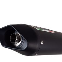 Pot echappement compatible avec Aprilia Dorsoduro 900 2017-2020, Furore Nero, Double pot échappement racing, avec les tuyaux de liaison, article sans homologation 