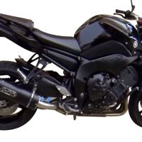 Pot echappement compatible avec Yamaha Fz 8 2010-2016, Furore Nero, Échappement légal, homologué,silencieux avec db killer amovible et tuyau de liaison spécifique 