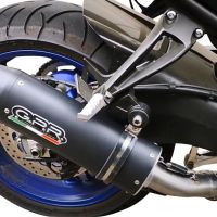Pot echappement compatible avec Yamaha Fz 8 2010-2016, Furore Nero, Échappement légal, homologué,silencieux avec db killer amovible et tuyau de liaison spécifique 