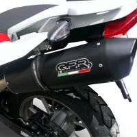 Pot echappement compatible avec Bmw G 650 X -Country -Challenge -Moto 2006-2012, Furore Nero, Échappement légal, homologué,silencieux avec db killer amovible et tuyau de liaison spécifique 