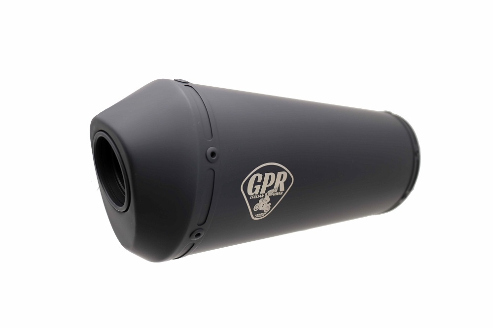 Pot echappement compatible avec Cafè Racer Cafè Racer 1980-2021, Ghisa Cafè Racer, Silencieux racing à adapter au collecteur d'origine, livré avec db killer amovible 
