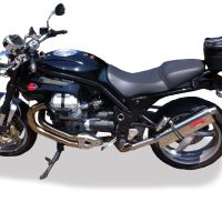 Pot echappement compatible avec Moto Guzzi Griso 850 2006-2015, Trioval, Échappement légal, homologué,silencieux avec db killer amovible et tuyau de liaison spécifique 