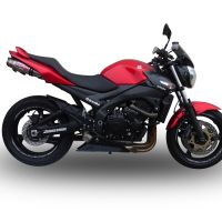 Pot echappement compatible avec Suzuki Gsr 600 2006-2011, Deeptone Inox, Paire de pot d'échappement homologuées, livrées avec db killer amovible et raccords spécifiques 