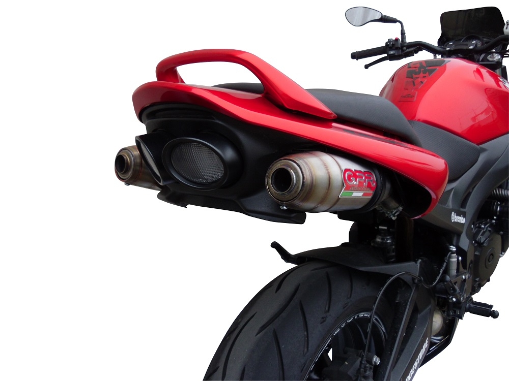 Pot echappement compatible avec Suzuki Gsr 600 2006-2011, Deeptone Inox, Paire de pot d'échappement homologuées, livrées avec db killer amovible et raccords spécifiques 