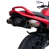 Pot echappement compatible avec Suzuki Gsr 600 2006-2011, Deeptone Inox, Paire de pot d'échappement homologuées, livrées avec db killer amovible et raccords spécifiques 