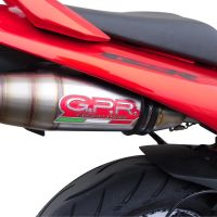 Pot echappement compatible avec Suzuki Gsr 600 2006-2011, Deeptone Inox, Paire de pot d'échappement homologuées, livrées avec db killer amovible et raccords spécifiques 