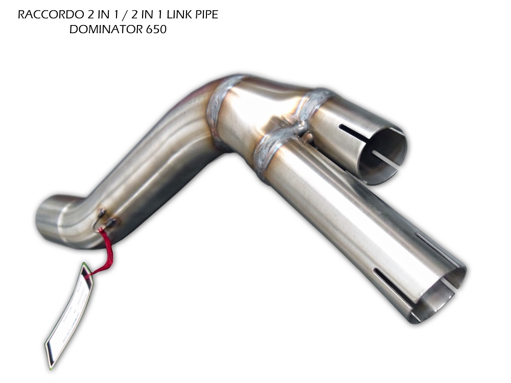 Pot echappement compatible avec Honda Dominator Nx 650 1988-2001, Satinox , Pot échappement homologué et légal, silencieux avec mi-collecteur y db killer amovible 