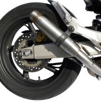 Pot echappement compatible avec Honda Hornet Cb 600 F 2007-2014, Deeptone Inox, Échappement légal, homologué,silencieux avec db killer amovible et tuyau de liaison spécifique 