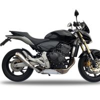 Pot echappement compatible avec Honda Hornet Cb 600 F 2007-2014, Powercone Evo, Échappement légal, homologué,silencieux avec db killer amovible et tuyau de liaison spécifique 