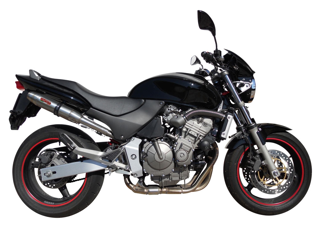 Pot echappement compatible avec Honda Hornet Cb 600 F 1998-2002, Deeptone Inox, Échappement légal, homologué,silencieux avec db killer amovible et tuyau de liaison spécifique 