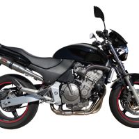 Pot echappement compatible avec Honda Hornet Cb 600 F 1998-2002, Deeptone Inox, Échappement légal, homologué,silencieux avec db killer amovible et tuyau de liaison spécifique 