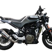 GPR exhaust compatible with  Husqvarna Vitpilen 401 2021-2023, New Grand Prix Evo Titanium, Slip-on exhaust including removable db killer and link pipe, EPA-compliant 
