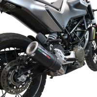 Pot echappement compatible avec Husqvarna Vitpilen 401 2021-2023, M3 Black Titanium, Échappement légal, homologué,silencieux avec db killer amovible et tuyau de liaison spécifique 
