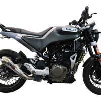 Pot echappement compatible avec Husqvarna Vitpilen 401 2021-2023, Powercone Evo, Échappement légal, homologué,silencieux avec db killer amovible et tuyau de liaison spécifique 