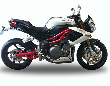Pot echappement compatible avec Benelli Tnt 899 2008-2016, Tiburon Titanium, Échappement légal, homologué,silencieux avec db killer amovible et tuyau de liaison spécifique 