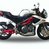 Pot echappement compatible avec Benelli Tnt 899 2008-2016, Tiburon Titanium, Échappement légal, homologué,silencieux avec db killer amovible et tuyau de liaison spécifique 