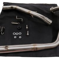 Pot echappement compatible avec Zontes Gk 125 2022-2024, Albus Ceramic, Pot échappement complet, non légal pour les pays de l'UE, avec db killer amovible 
