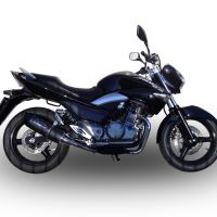 Pot echappement compatible avec Suzuki Gw 250 F Inazuma 2012-2017, Furore Poppy, Paire de pot d'échappement homologuées, livrées avec db killer amovible et raccords spécifiques 