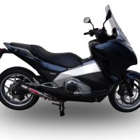 Pot echappement compatible avec Honda Integra 750 2014-2015, Deeptone Inox, Échappement légal, homologué,silencieux avec db killer amovible et tuyau de liaison spécifique 