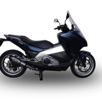 GPR exhaust compatible with  Honda Integra 700 2012-2013, New Grand Prix Evo Titanium, Slip-on exhaust including removable db killer and link pipe, EPA-compliant 