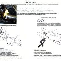 Pot echappement compatible avec Kawasaki Zx-6R 2005-2006, Deeptone Inox, Échappement légal, homologué,silencieux avec db killer amovible et tuyau de liaison spécifique 