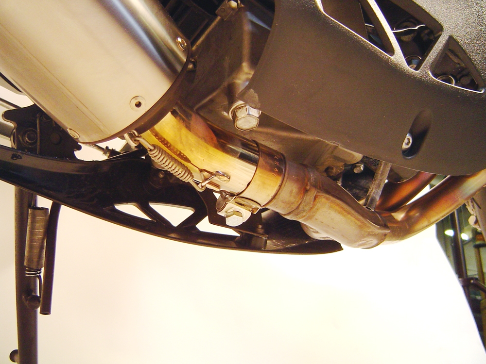 Pot echappement compatible avec Kawasaki Versys 650 2006-2014, Satinox , Échappement légal, homologué,silencieux avec db killer amovible et tuyau de liaison spécifique 