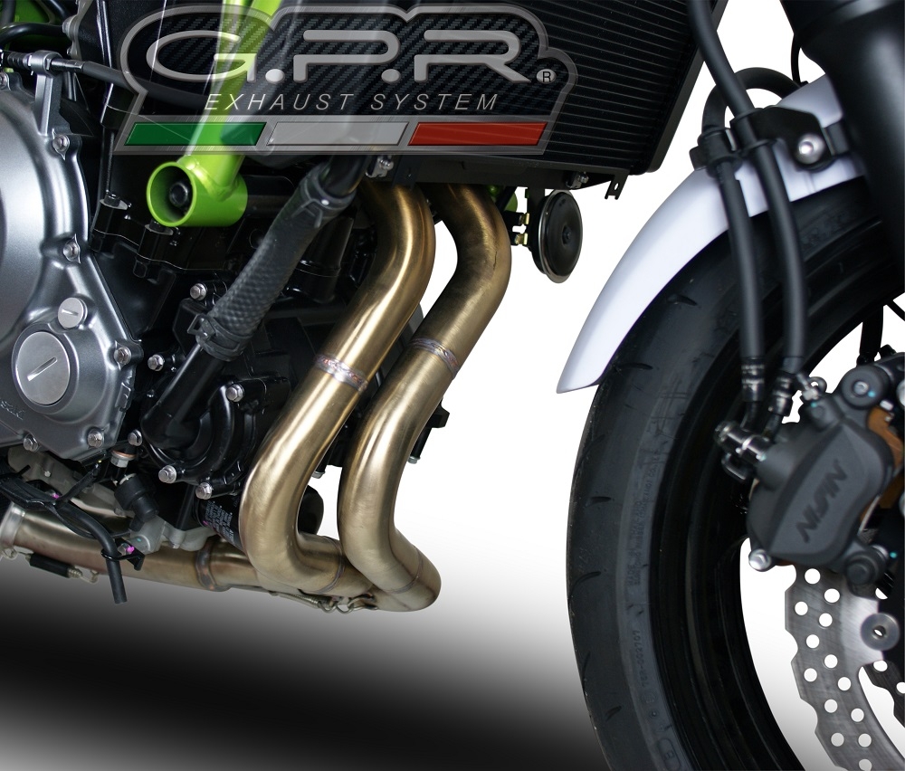 Pot echappement compatible avec Kawasaki Ninja 650 2023-2024, Deeptone Inox, Pot échappement complet, non légal pour les pays de l'UE, avec db killer amovible 