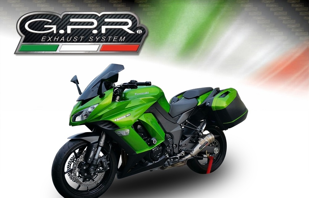 Pot echappement compatible avec Kawasaki Z 1000 Sx 2011-2016, Powercone Evo, Paire de pot d'échappement homologuées, livrées avec db killer amovible et raccords spécifiques 