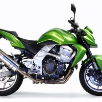 Pot echappement compatible avec Kawasaki Z 750 - R 2007-2014, Trioval, Échappement légal, homologué,silencieux avec db killer amovible et tuyau de liaison spécifique 