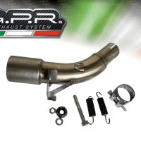 Pot echappement compatible avec Kawasaki Ninja 125 2021-2024, Furore Evo4 Nero, Échappement légal, homologué,silencieux avec db killer amovible et tuyau de liaison spécifique 