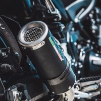 Pot echappement compatible avec Kawasaki Z 900 E 2017-2020, M3 Black Titanium, Échappement légal, homologué,silencieux avec db killer amovible et tuyau de liaison spécifique 