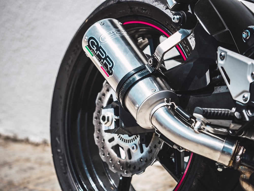 Pot echappement compatible avec Kawasaki Z 900 2017-2024, M3 Inox , Échappement légal, homologué,silencieux avec db killer amovible et tuyau de liaison spécifique 