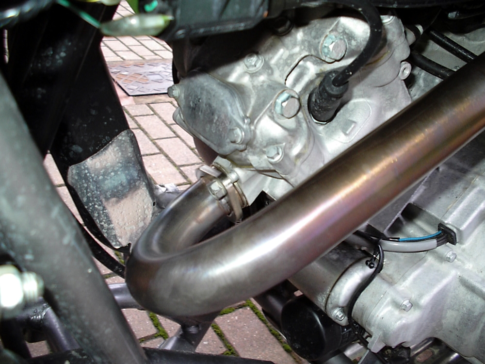 Pot echappement compatible avec Kawasaki Kfx 700 2004-2011, Deeptone Atv, Homologué et légal, système d'échappement complet avec double silencieaux, avec db killer amovible et collecteur spécifique 