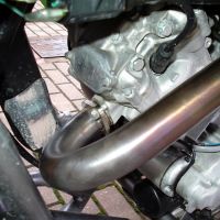 Pot echappement compatible avec Kawasaki Kfx 700 2004-2011, Deeptone Atv, Homologué et légal, système d'échappement complet avec double silencieaux, avec db killer amovible et collecteur spécifique 