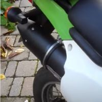 Pot echappement compatible avec Kawasaki Klx 650 R 1996-2002, Furore Nero, Échappement légal, homologué,silencieux avec db killer amovible et tuyau de liaison spécifique 