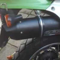 Pot echappement compatible avec Kawasaki Klx 650 R 1996-2002, Furore Nero, Échappement légal, homologué,silencieux avec db killer amovible et tuyau de liaison spécifique 