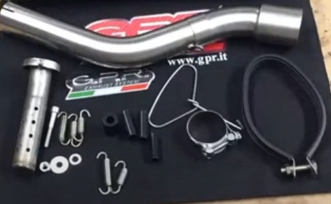 Pot echappement compatible avec Kawasaki Klr 600 1985-2004, Trioval, Échappement légal, homologué,silencieux avec db killer amovible et tuyau de liaison spécifique 