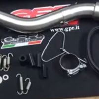 Pot echappement compatible avec Kawasaki Klr 600 1985-2004, Trioval, Échappement légal, homologué,silencieux avec db killer amovible et tuyau de liaison spécifique 
