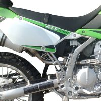 Pot echappement compatible avec Kawasaki KLX 250 SF 2009-2012, Furore Nero, Homologué et légal, système d'échappement complet, avec db killer amovible 
