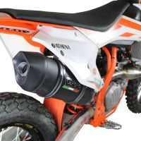 Pot echappement compatible avec Ktm SX-F 450 2016-2018, Furore Nero, Pot d'échappement complet racing, compris de collecteur et db killer amovible, sans homologation 