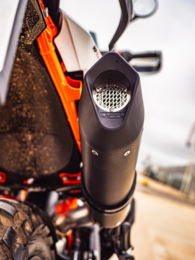 Pot echappement compatible avec Husqvarna Norden 901 2022-2024, Furore Evo4 Nero, Échappement légal, homologué,silencieux avec db killer amovible et tuyau de liaison spécifique 